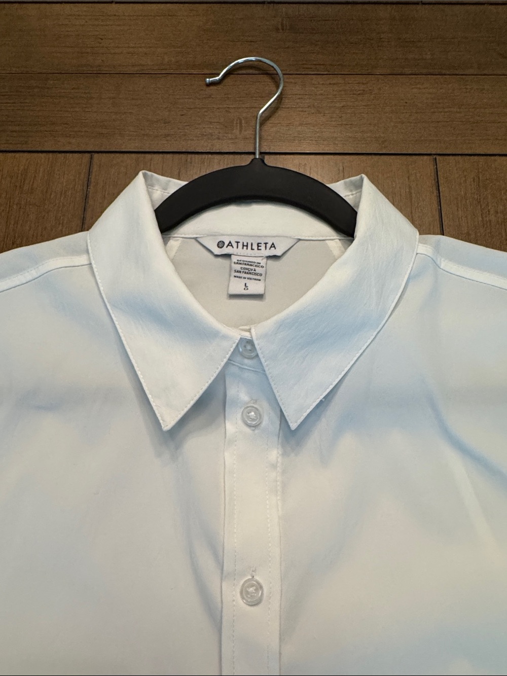 Athleta White Women's Button-Down Shirt